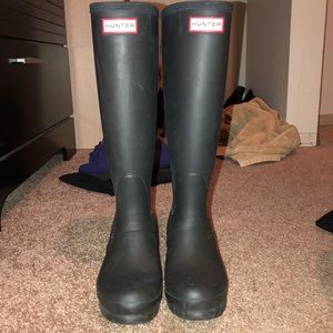 Tall Adjustable Matte Hunter Boots